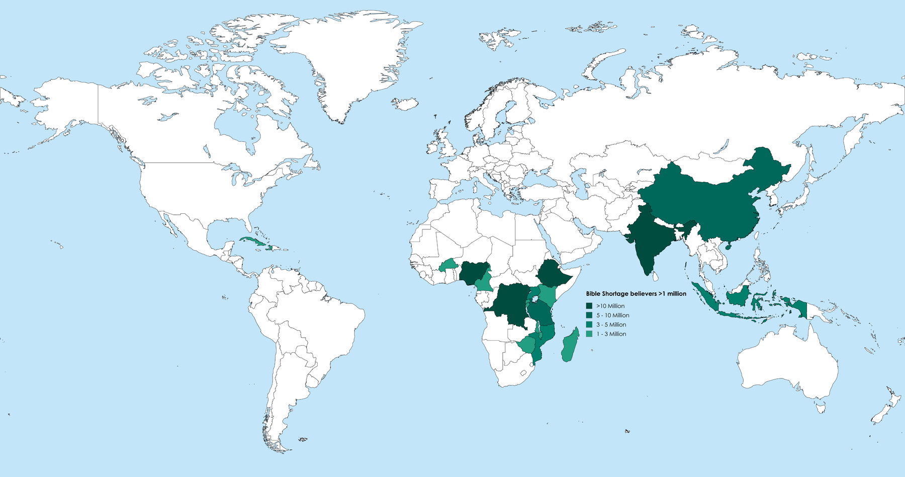 Bible Shortage ~1 Million Believers